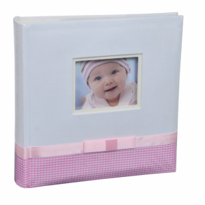 Фотоалбум 200 бр. 10х15 панделка розов